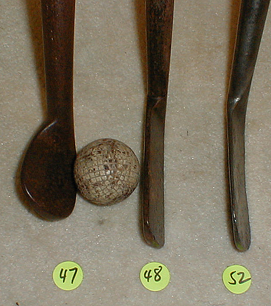 Antique Wooden Shaft Golf Clubs